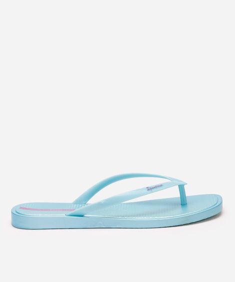 chinelo ipanema slim cintilante azul