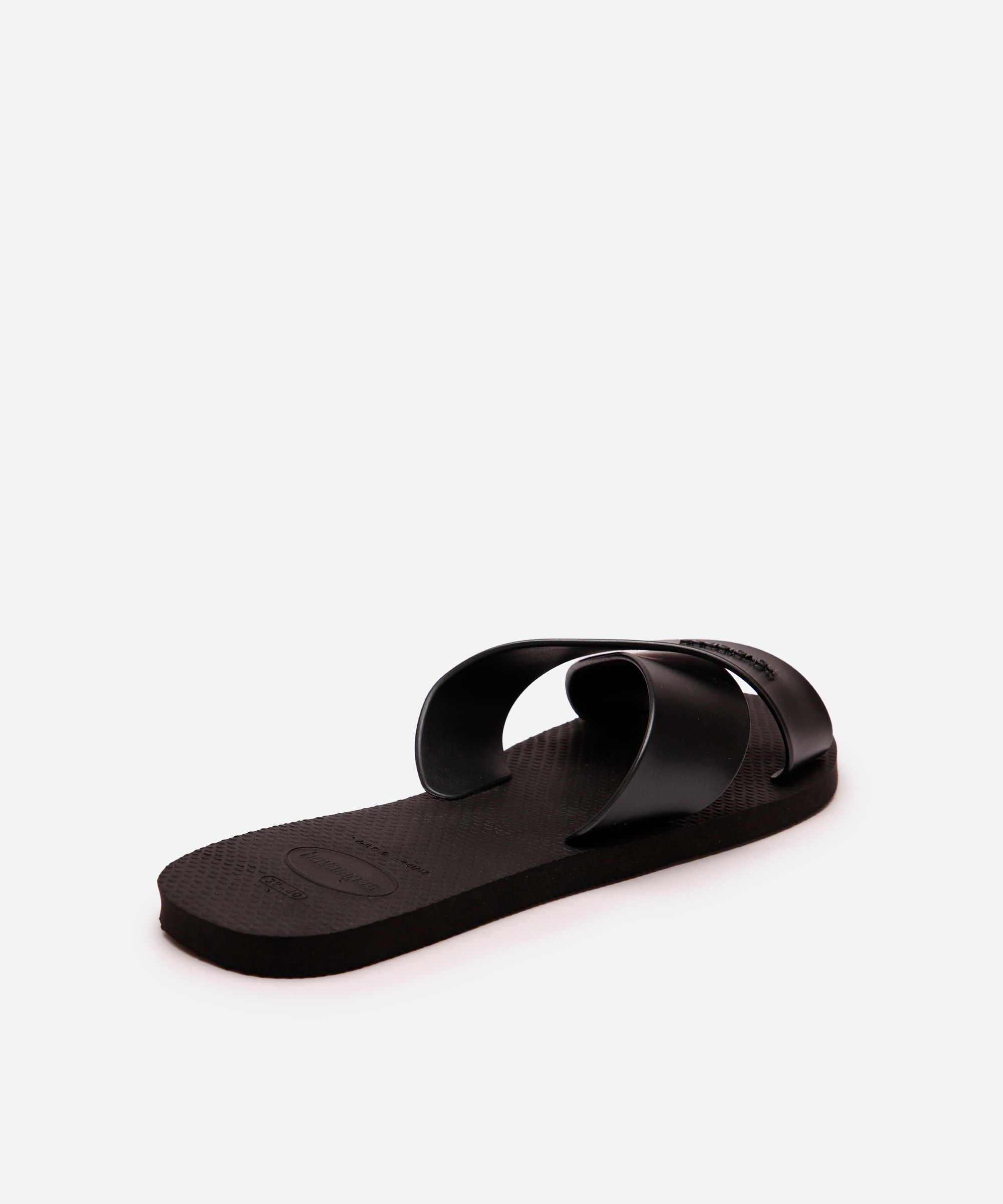 havaiana feminina aqua metálica preta