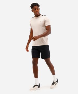 bermuda masculina esportiva ace texturizada - preto