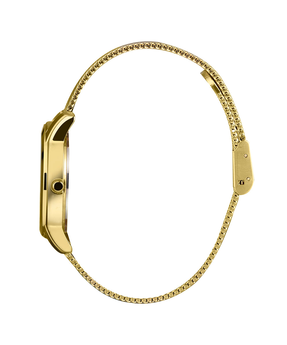 kit relógio feminino lince lrg4783l34k07es2kx analógico dourado