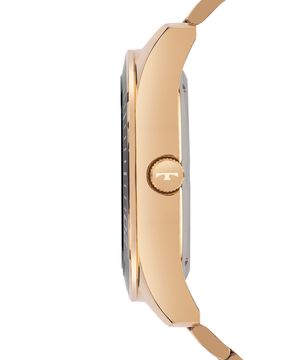 relógio masculino technos 2115lajs1p analógico-calendário dourado