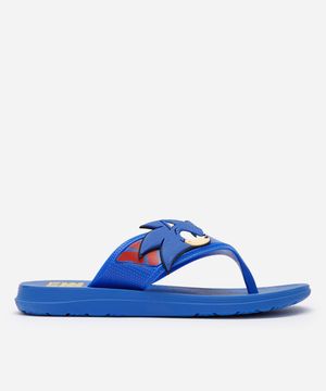 chinelo infantil sonic grendene azul