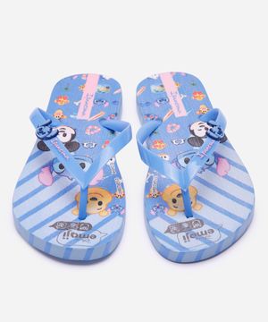 chinelo infantil disney ipanema azul