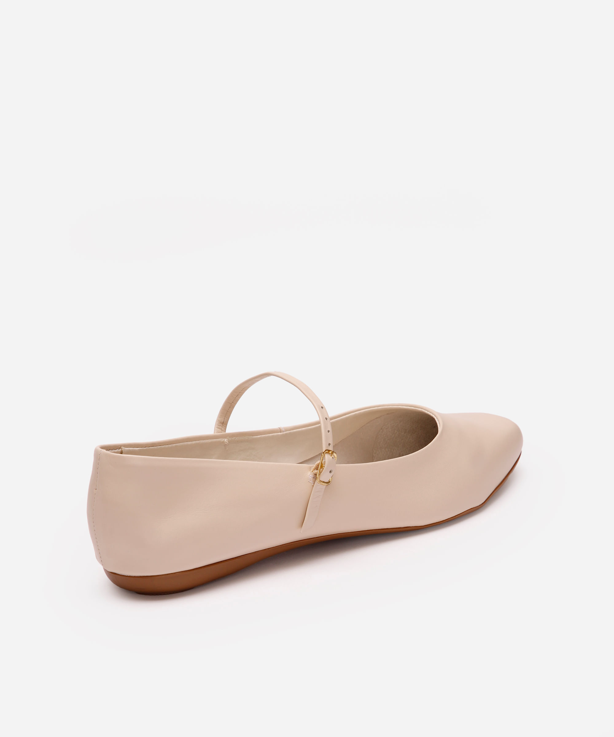sapatilha boneca bico redondo oneself off white