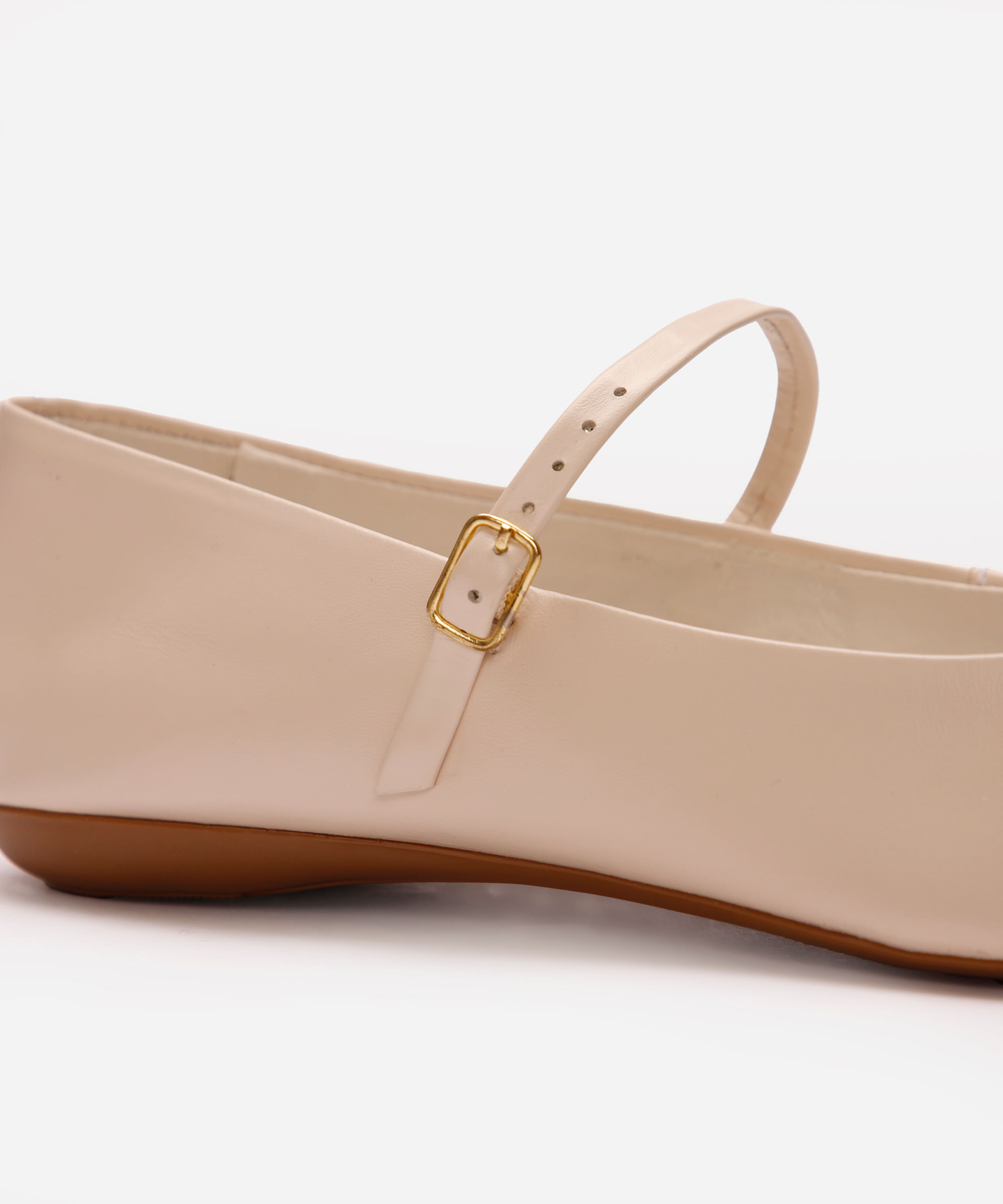 sapatilha boneca bico redondo oneself off white