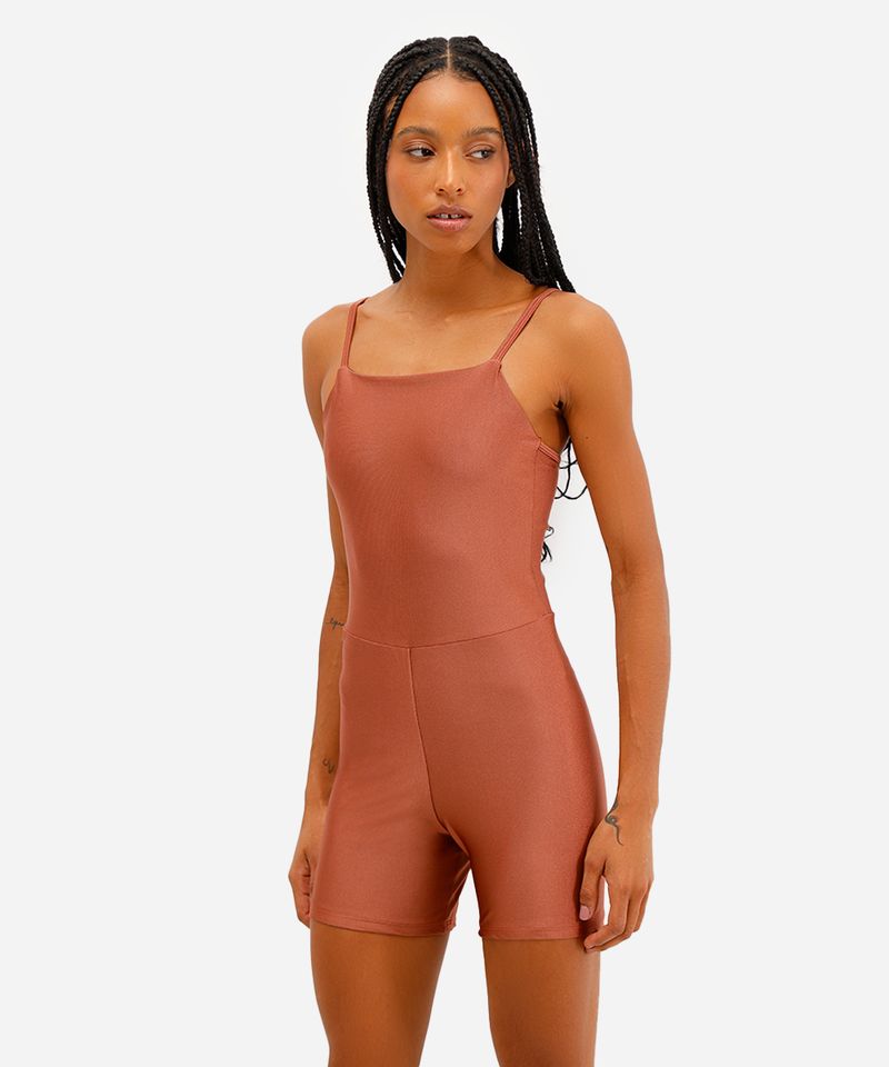 macaquinho feminino alças finas esportivo ace bronze