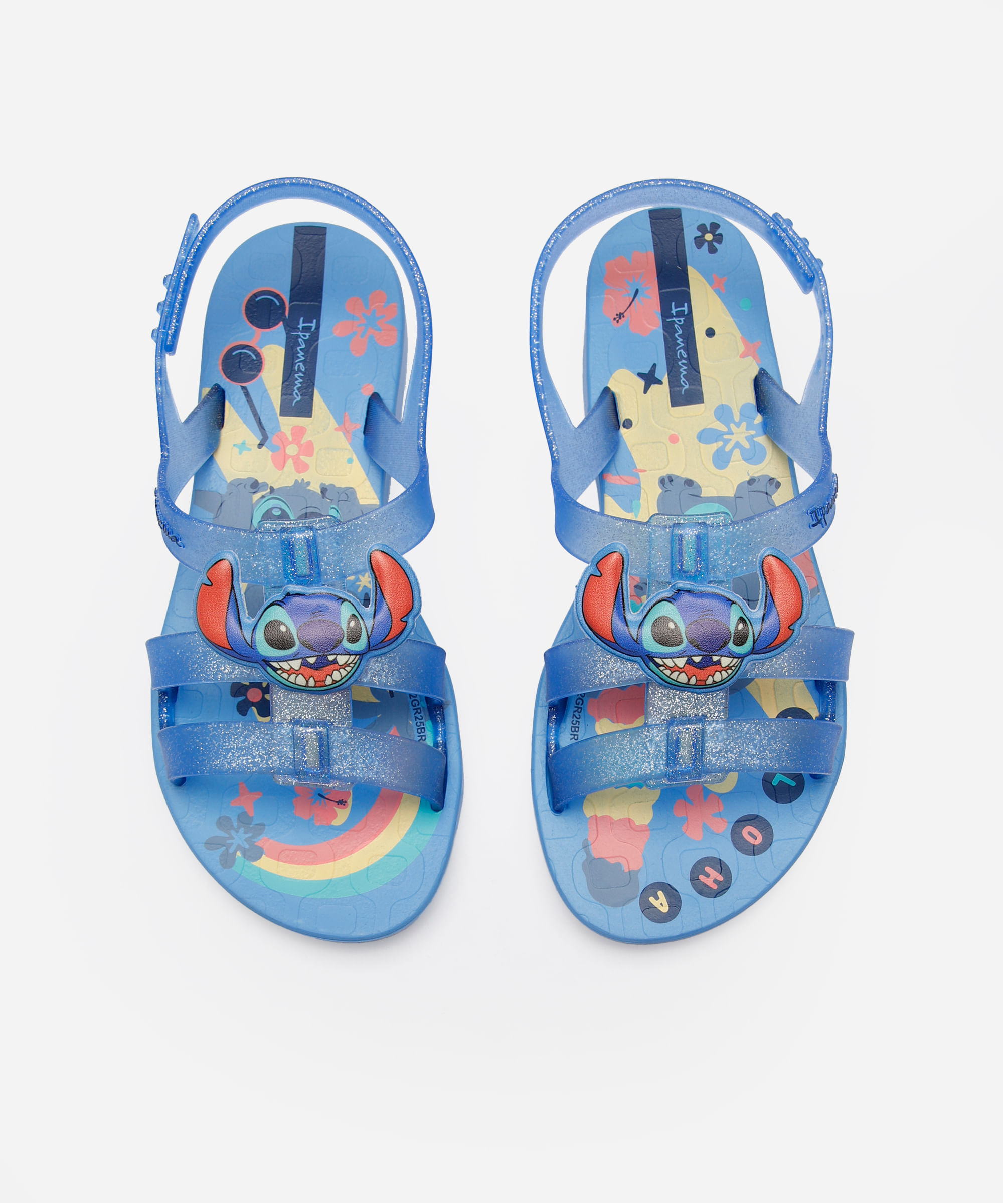 sandália infantil stitch azul