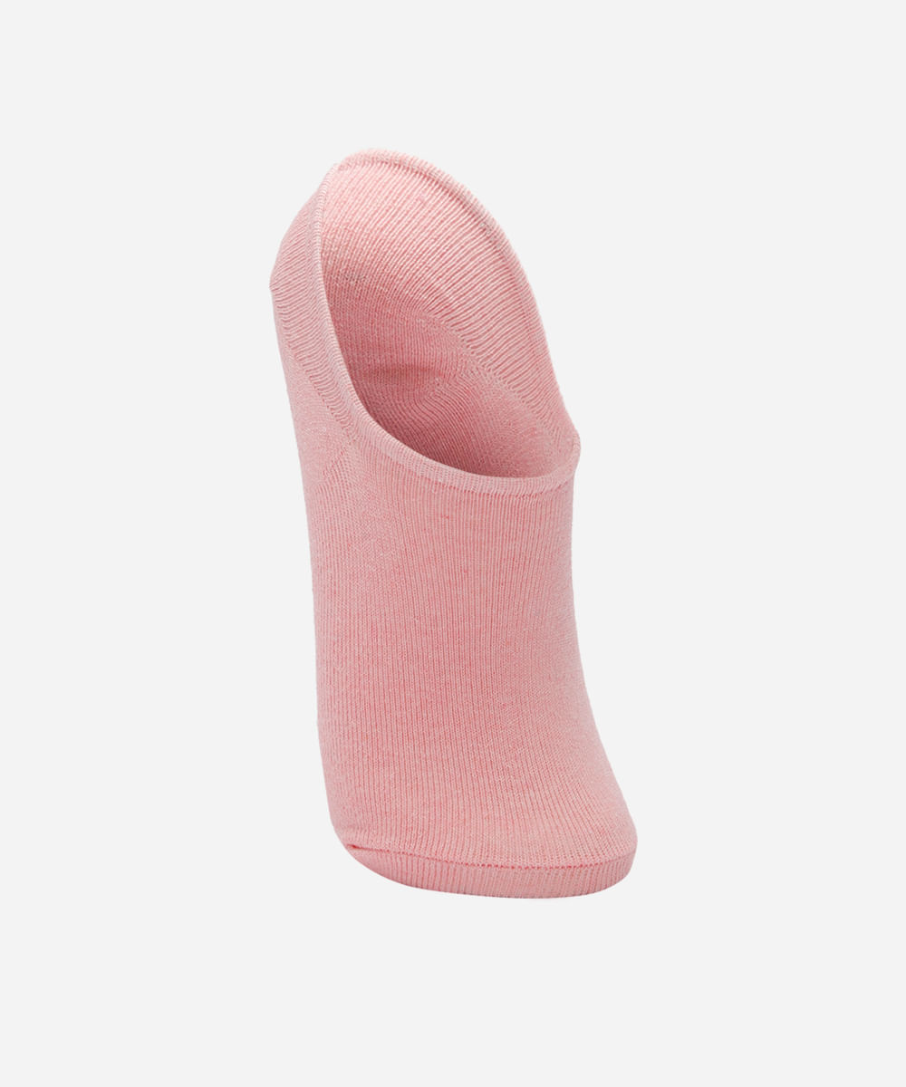 meia soquete de algodão rosa