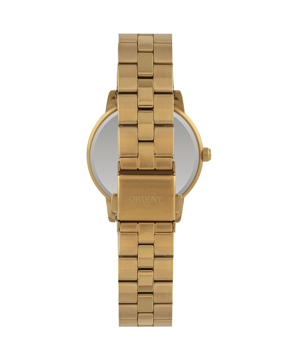 relógio feminino orient eternal fgss0234e1kx analógico dourado