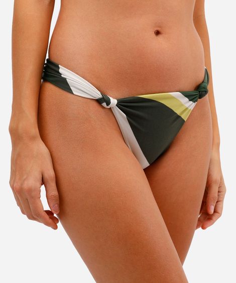 biquíni calcinha tanga feminino listrado verde
