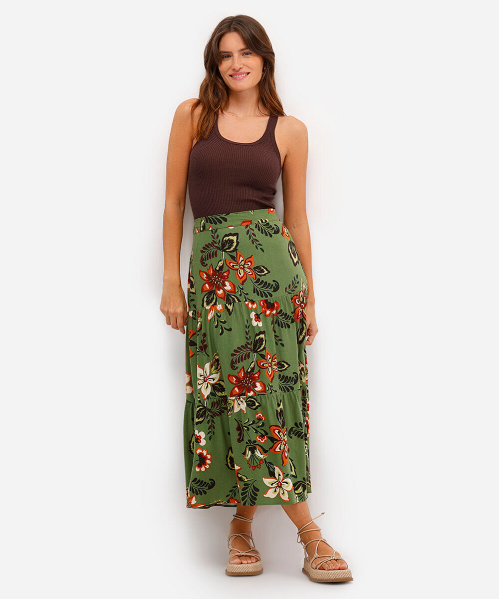 regata feminina de tricot canelada marrom