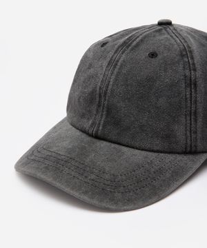 boné de sarja aba curva estonado preto