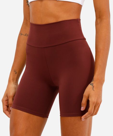 bermuda feminina esportiva marrom