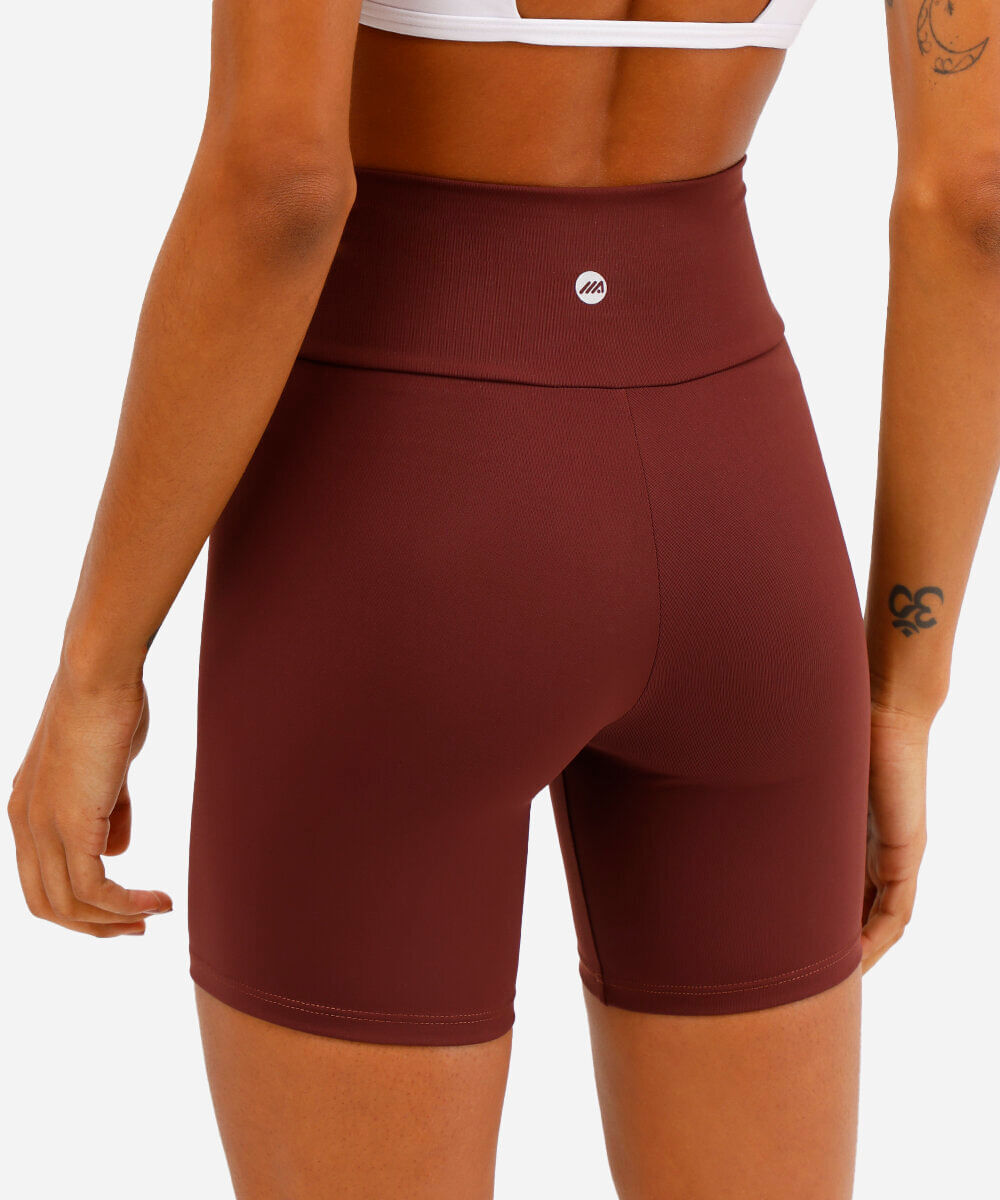 bermuda feminina esportiva marrom