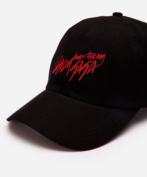boné aba curva masculino born this way lady gaga preto