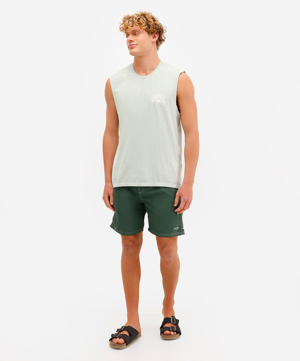regata machão de algodão le soleil verde