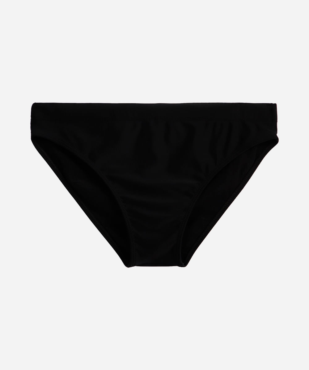 sunga slim de poliamida com proteção uv preta