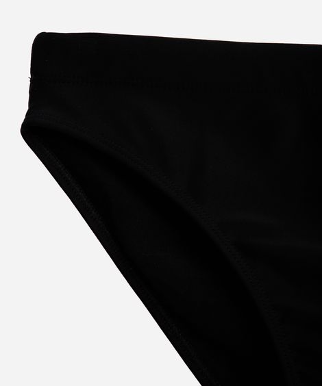 sunga slim de poliamida com proteção uv preta