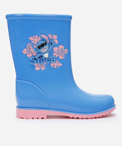 galocha infantil stitch azul