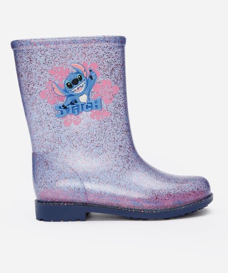 galocha infantil stitch transparente