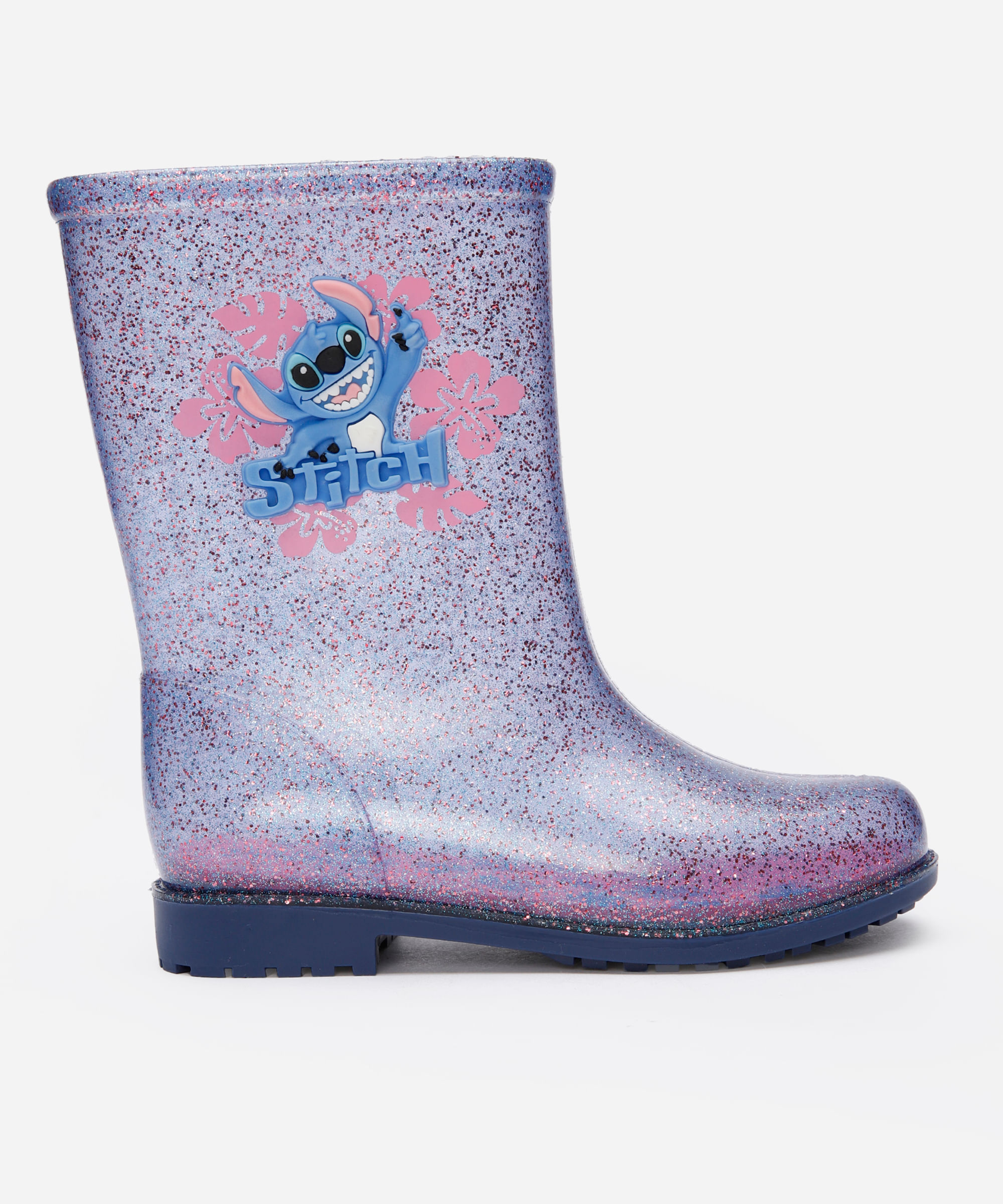 galocha infantil stitch transparente