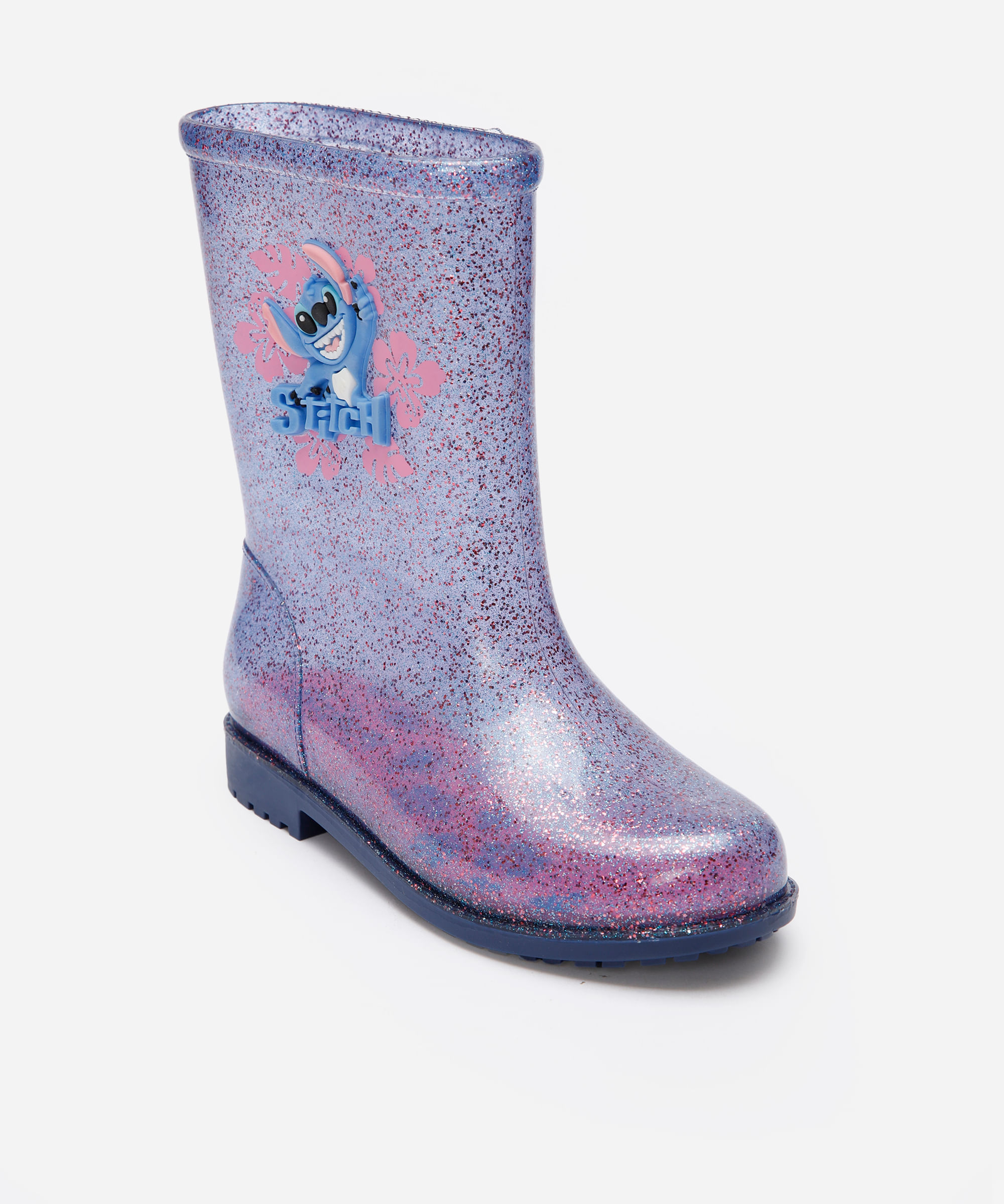 galocha infantil stitch transparente