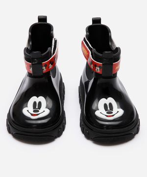 galocha infantil mickey preta