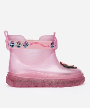 galocha infantil minnie rosa