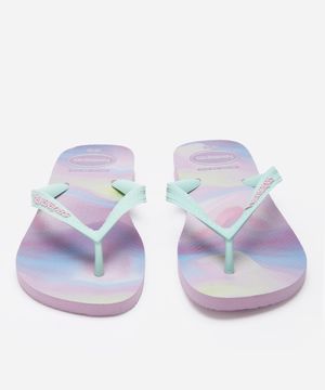 chinelo havaianas degradê roxo