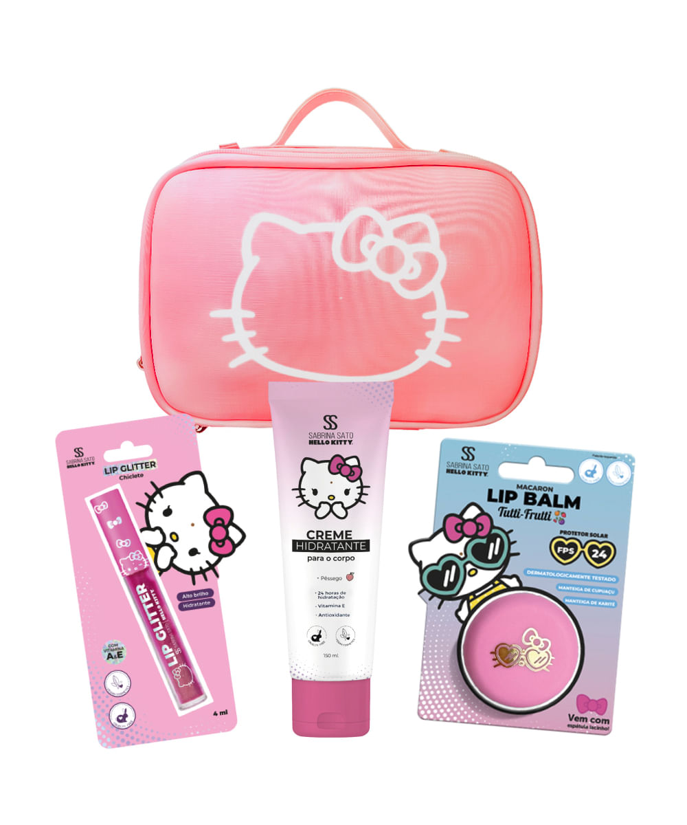 kit necessaire presenteável sabrina sato hello kitty