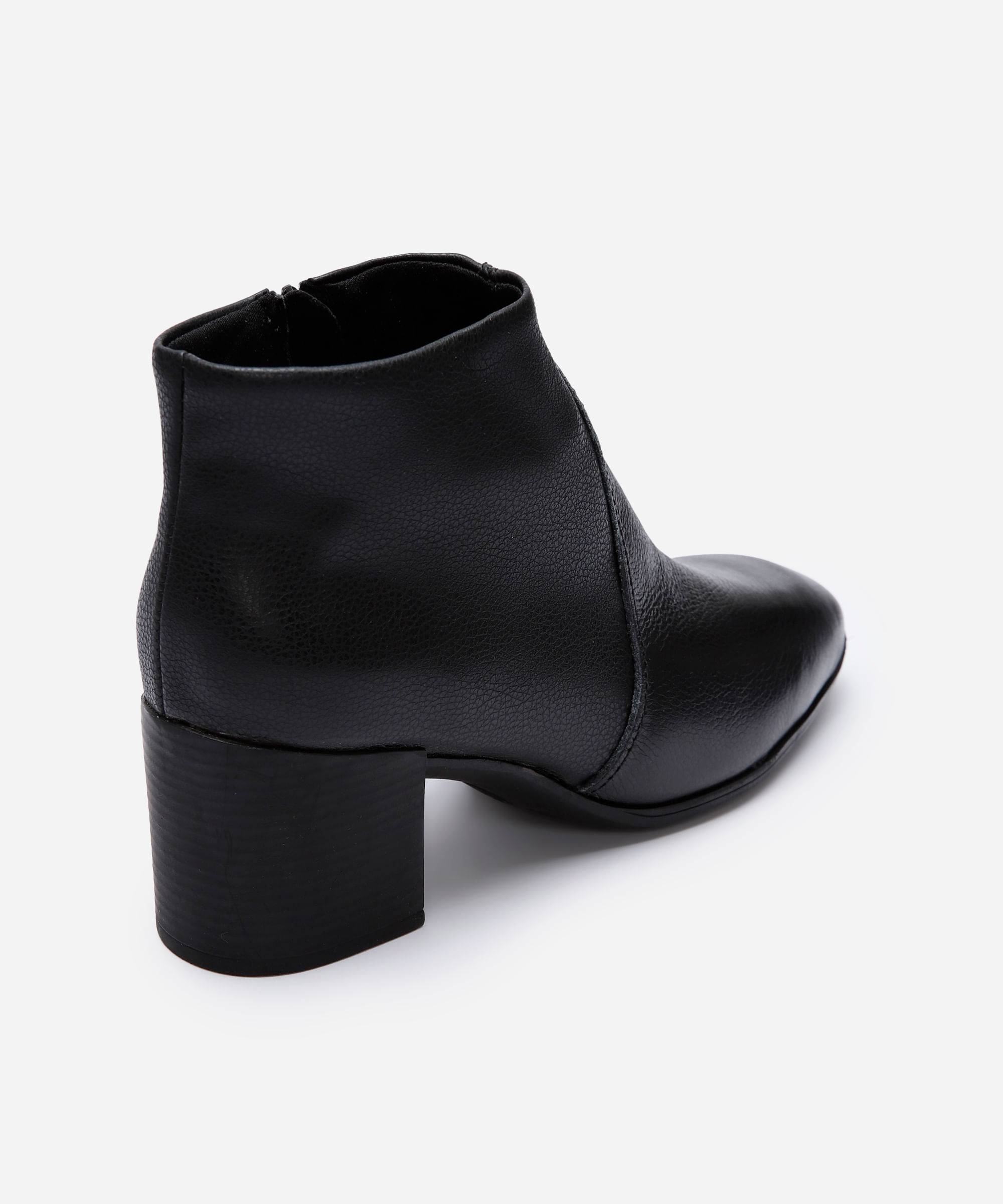 bota cano baixo feminina salto grosso bottero preta