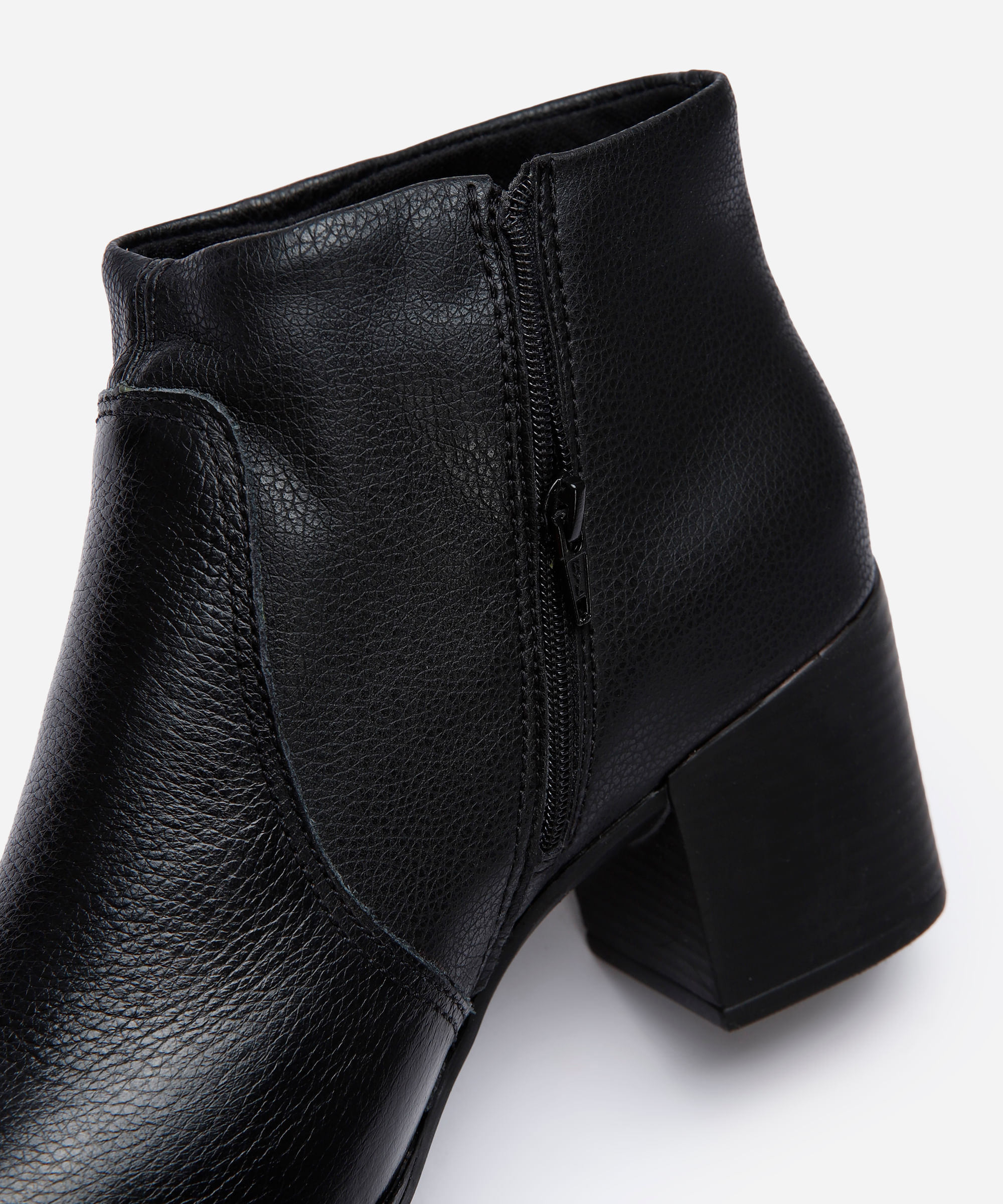 bota cano baixo feminina salto grosso bottero preta