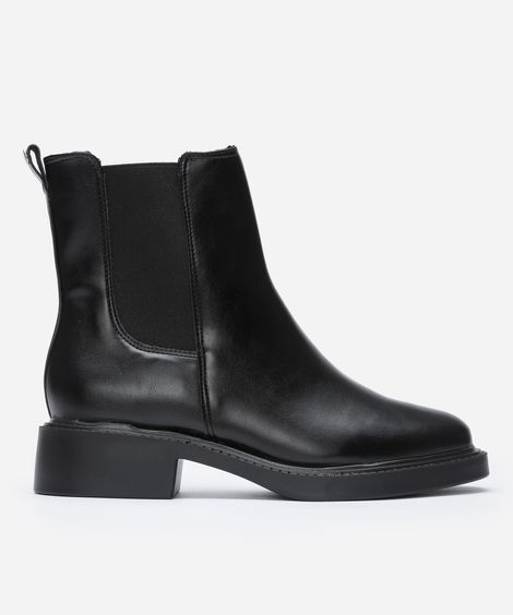 bota chelsea feminina cano médio vizzano preta