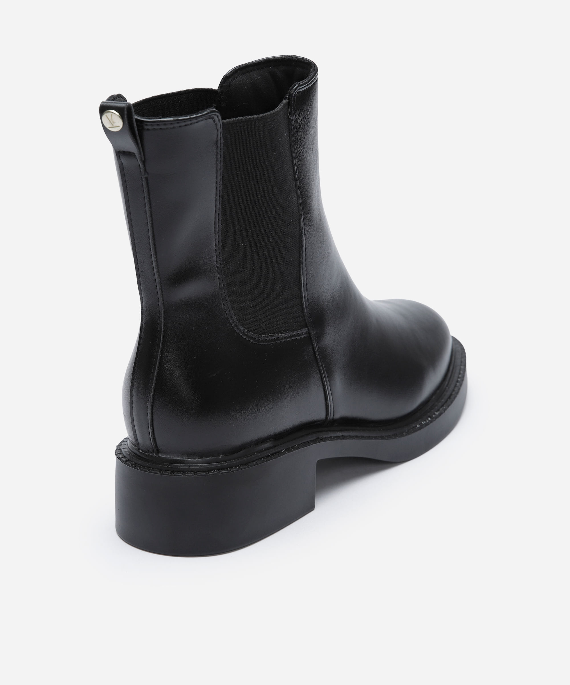 bota chelsea feminina cano médio vizzano preta