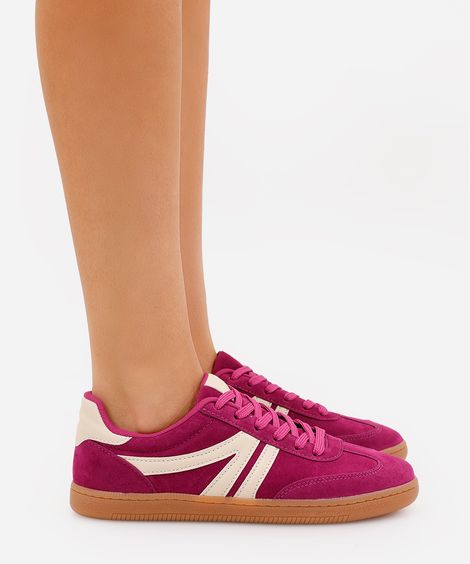 tênis bossa com recortes bicolor ace rosa