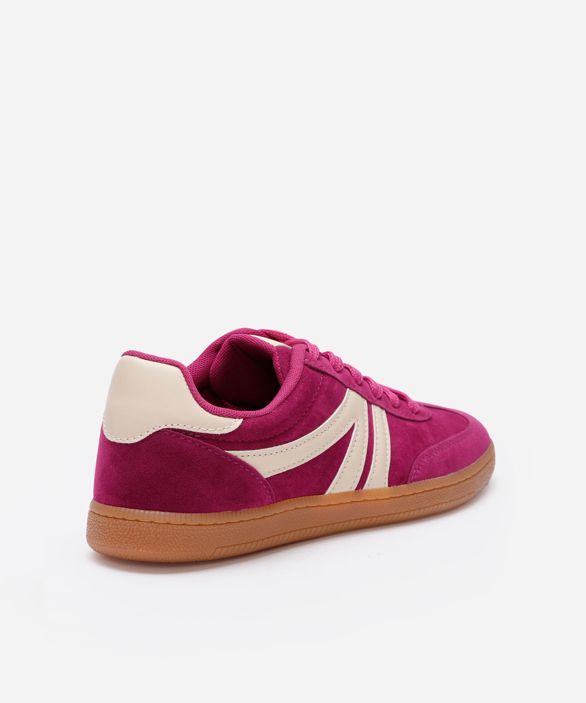 tênis bossa com recortes bicolor ace rosa