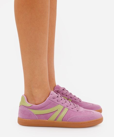 tênis bossa com recortes bicolor ace lilás