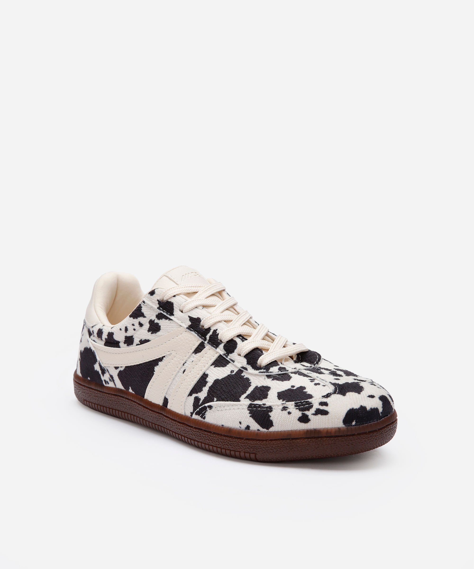 tênis bossa com recortes animal print ace off white