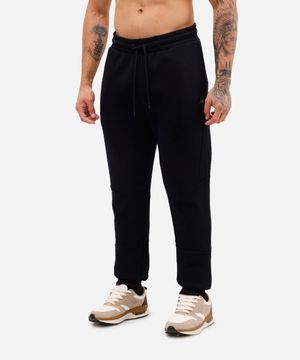 calça jogger masculina de moletom esportiva ace preta