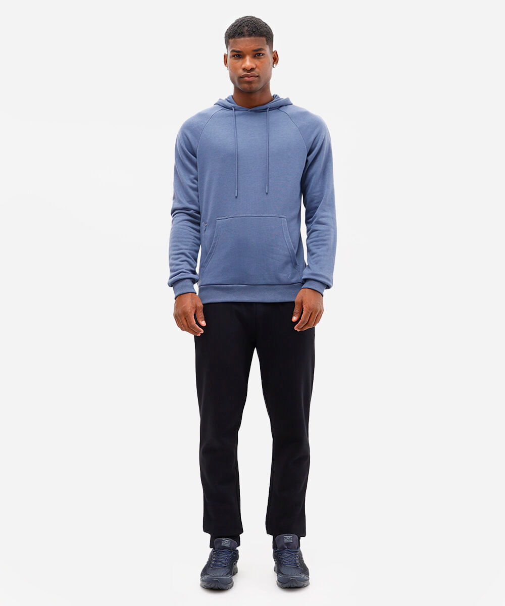 calça masculina esportiva ace de moletom preta