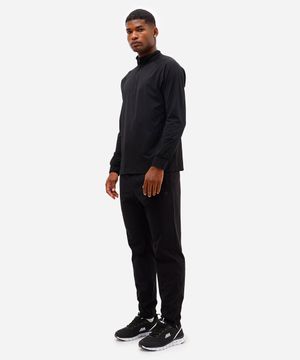 calça reta masculina esportiva ace com zíper na barra preta