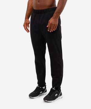 calça reta masculina esportiva ace com zíper na barra preta