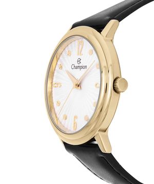 relógio feminino champion cn20962c analógico dourado
