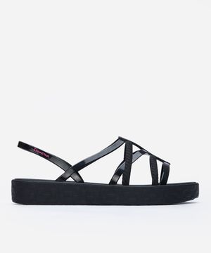 rasteirinha flatform ipanema calce fácil preta