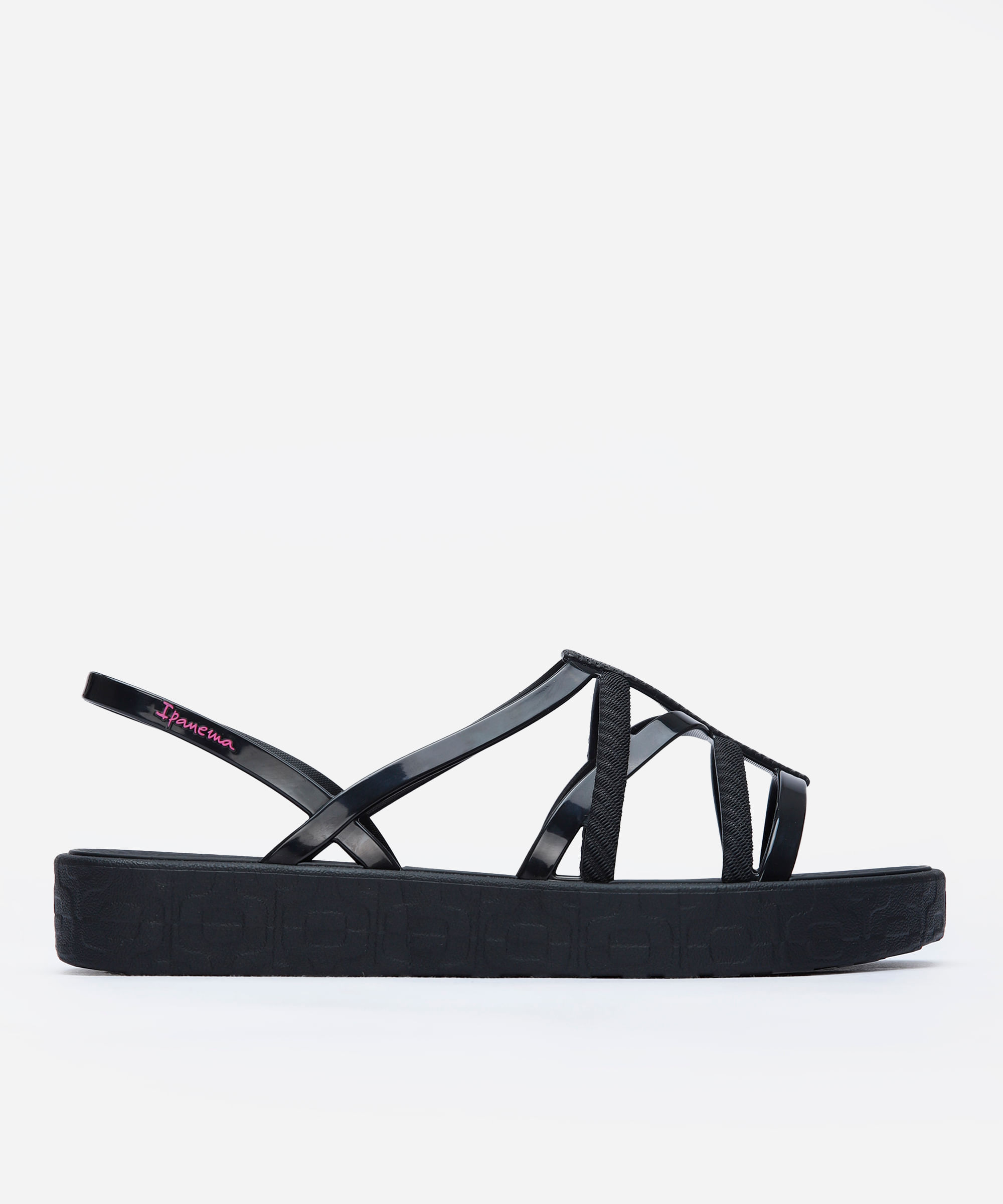 rasteirinha flatform ipanema calce fácil preta