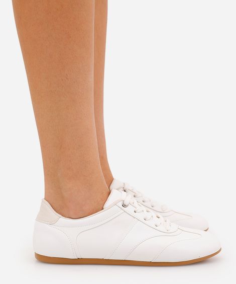 tênis casual cano baixo com recortes mindset branco