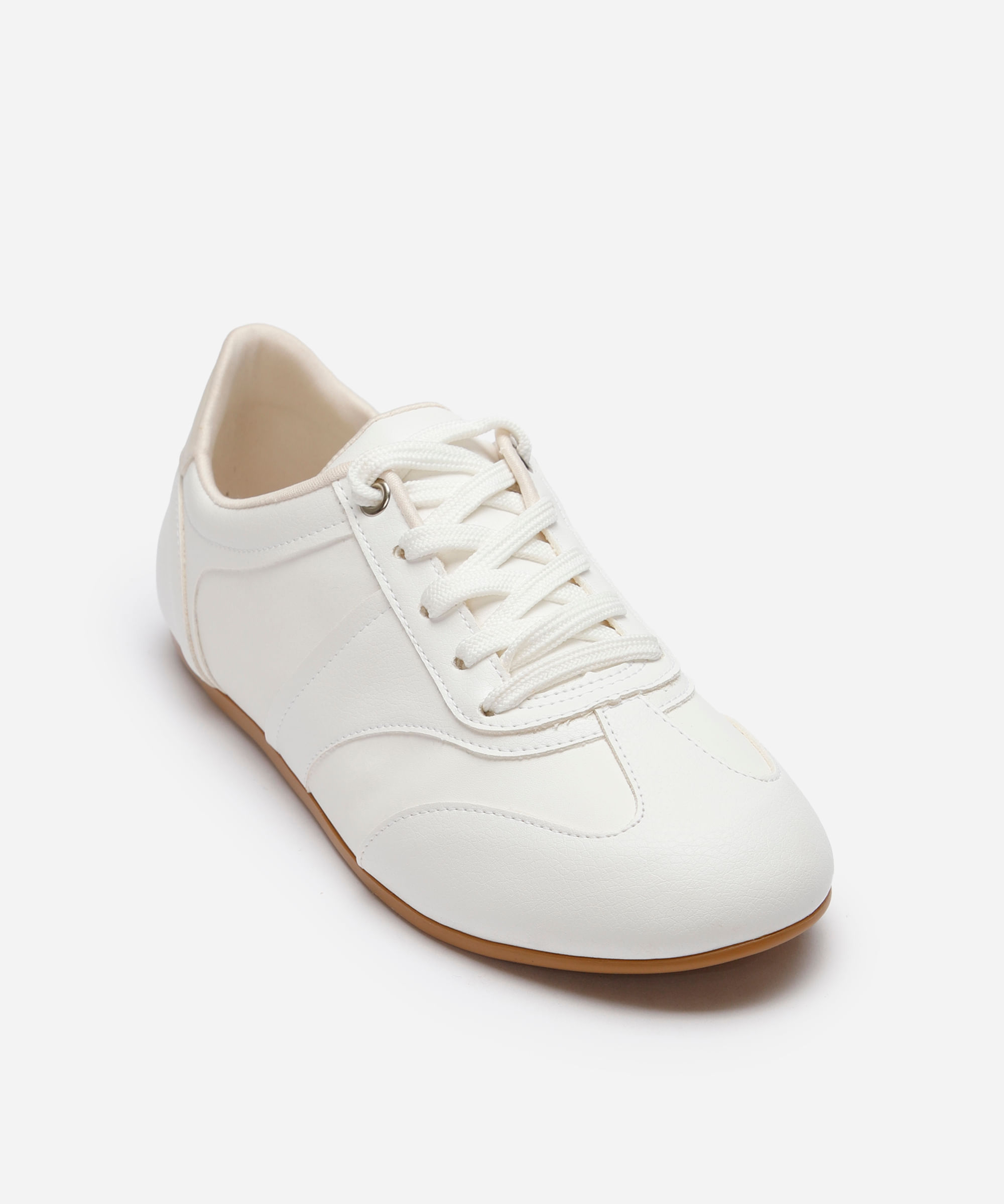 tênis casual cano baixo com recortes mindset branco