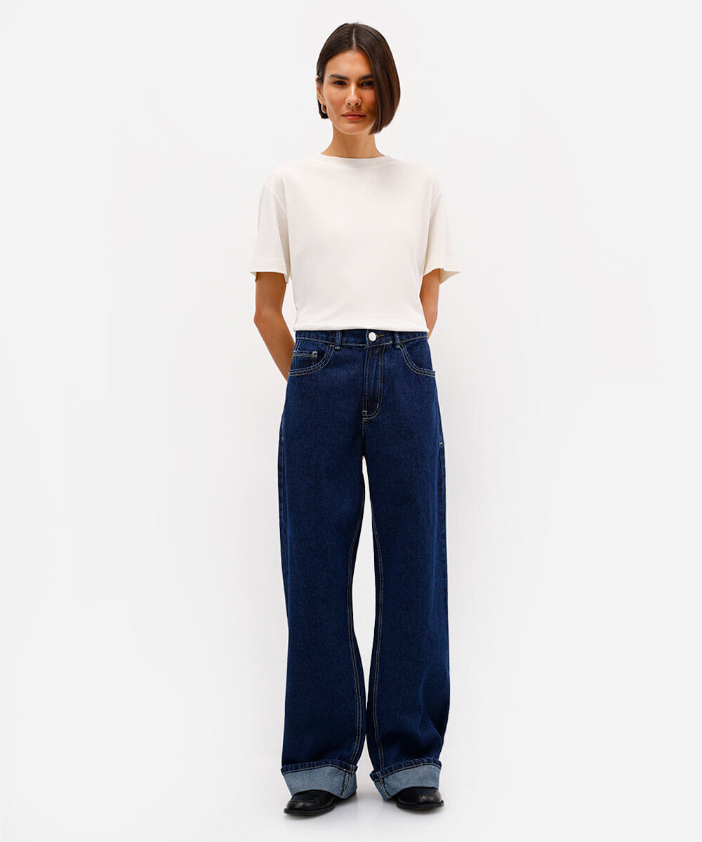 camiseta comfort feminina de algodão peruano interlock off white