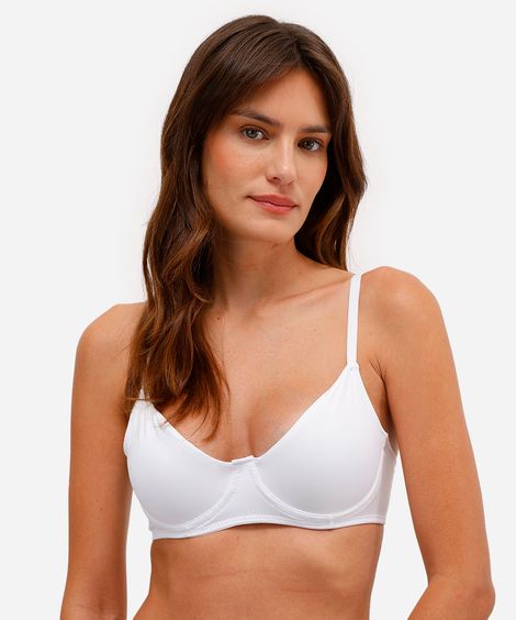 sutiã meia taça sem bojo off white