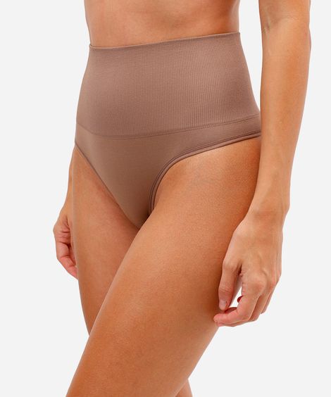 calcinha delrio modeladora fio dental marrom